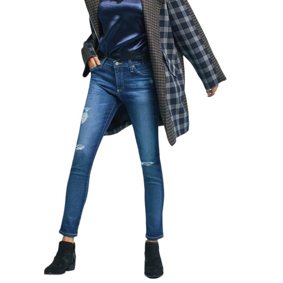 Ag Adriano Goldschmied Denim - AG The Legging Low-Rise Skinny Ankle Jeans 26R